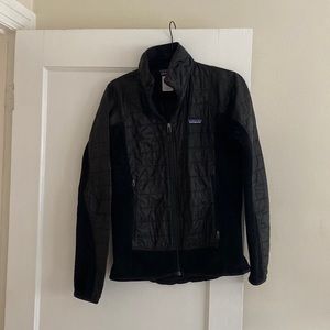 Patagonia Womens Black Nano Puff (with fleece) jacket. Size M.